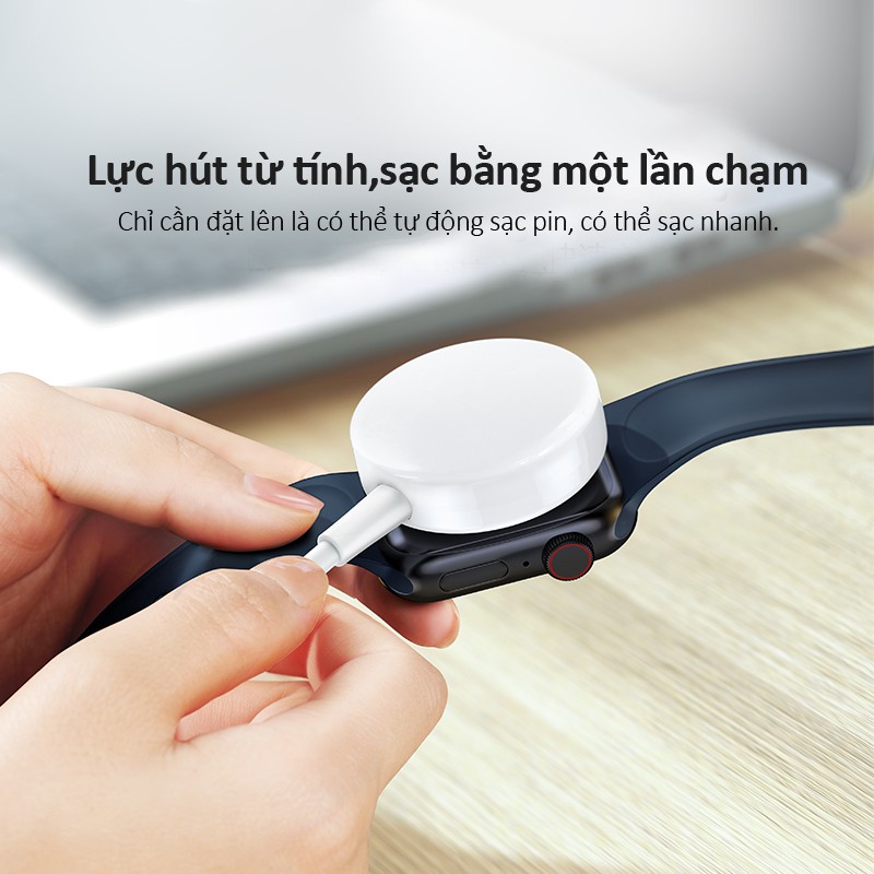 Dây sạc Apple Watch hàng xịn lõi đồng nguyên chất 100% công nghệ nam châm Magnetic bảo hành 1 năm IPWATCH sạc Apple