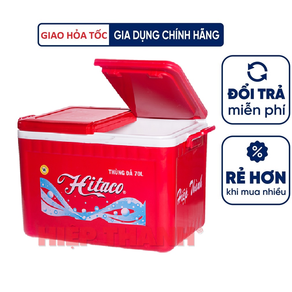 ☽Thùng Đá Vuông Nhựa Hiệp Thành 35L, 38L, 45L, 55L, 65L, 70L, 85L