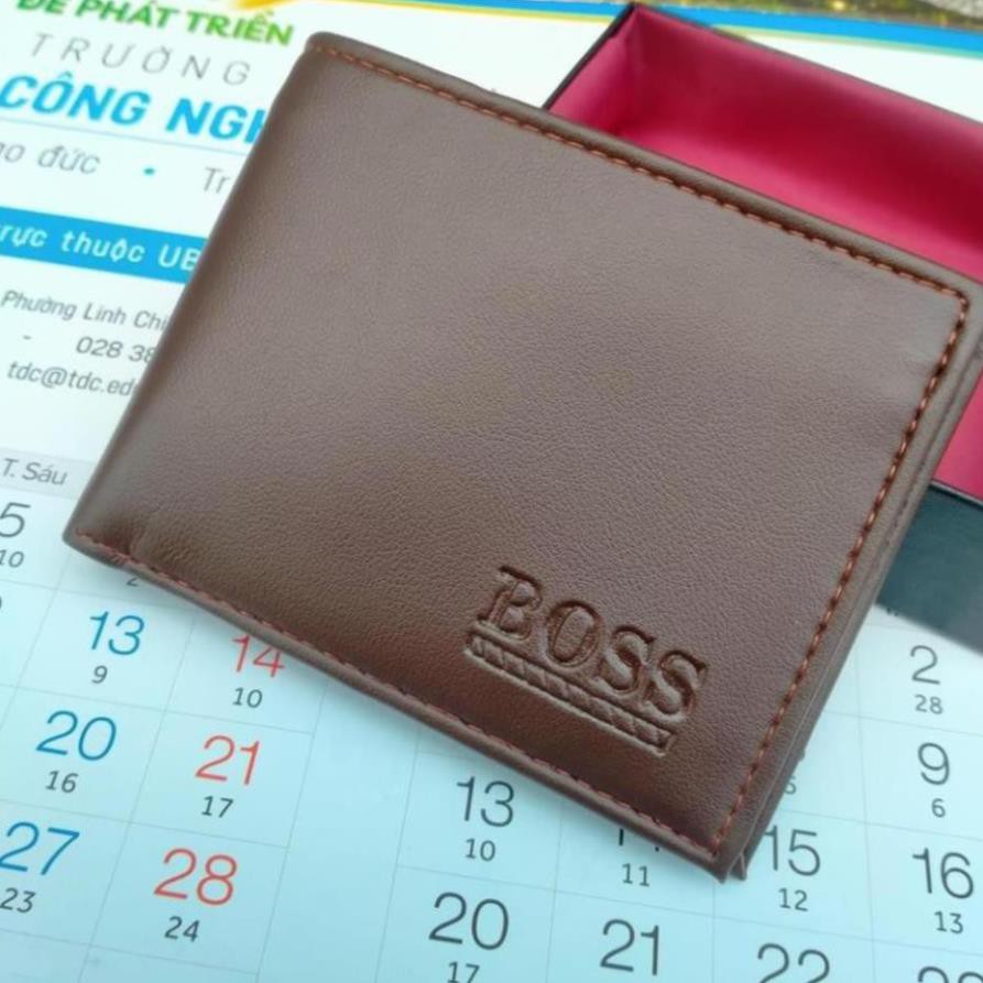 Ví nam cao cấp dáng ngang bóp da nam nhiều ngăn tiện lợi có khóa kéo bỏ vừa tất cả các loại giấy tờ