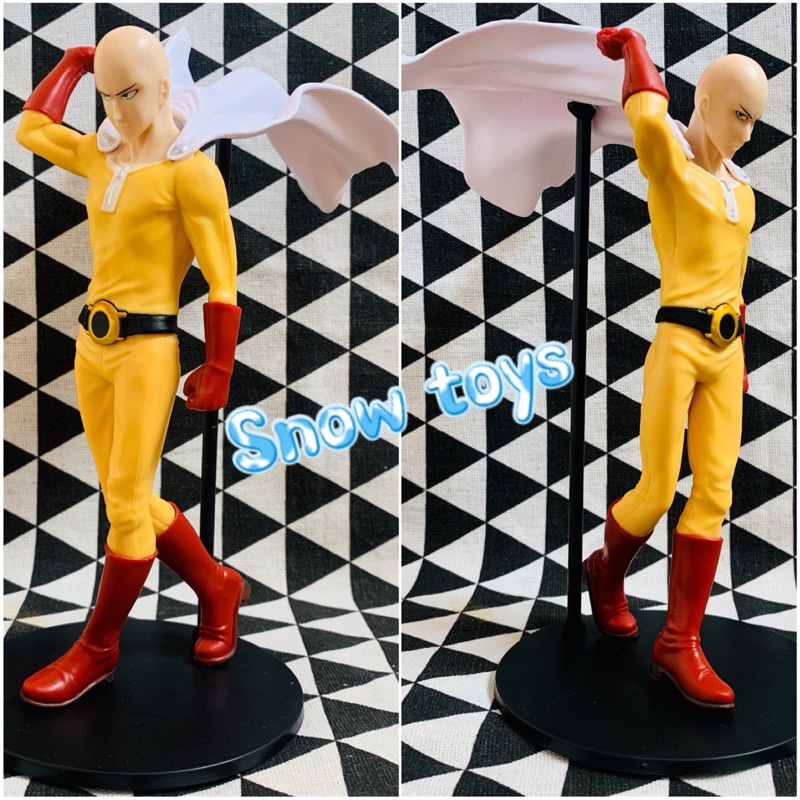 Mô hình One Punch Man - Saitama áo choàng hói mặt ngầu - Tatsumaki lốc xoáy kinh hoàng - Cao 21cm~23cm