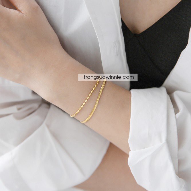 Lắc tay nữ titan CK bi