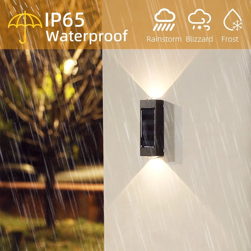 Đèn LED Treo Tường Sử Dụng Năng Lượng Mặt Trời Chống Nước Hình Chữ Nhật