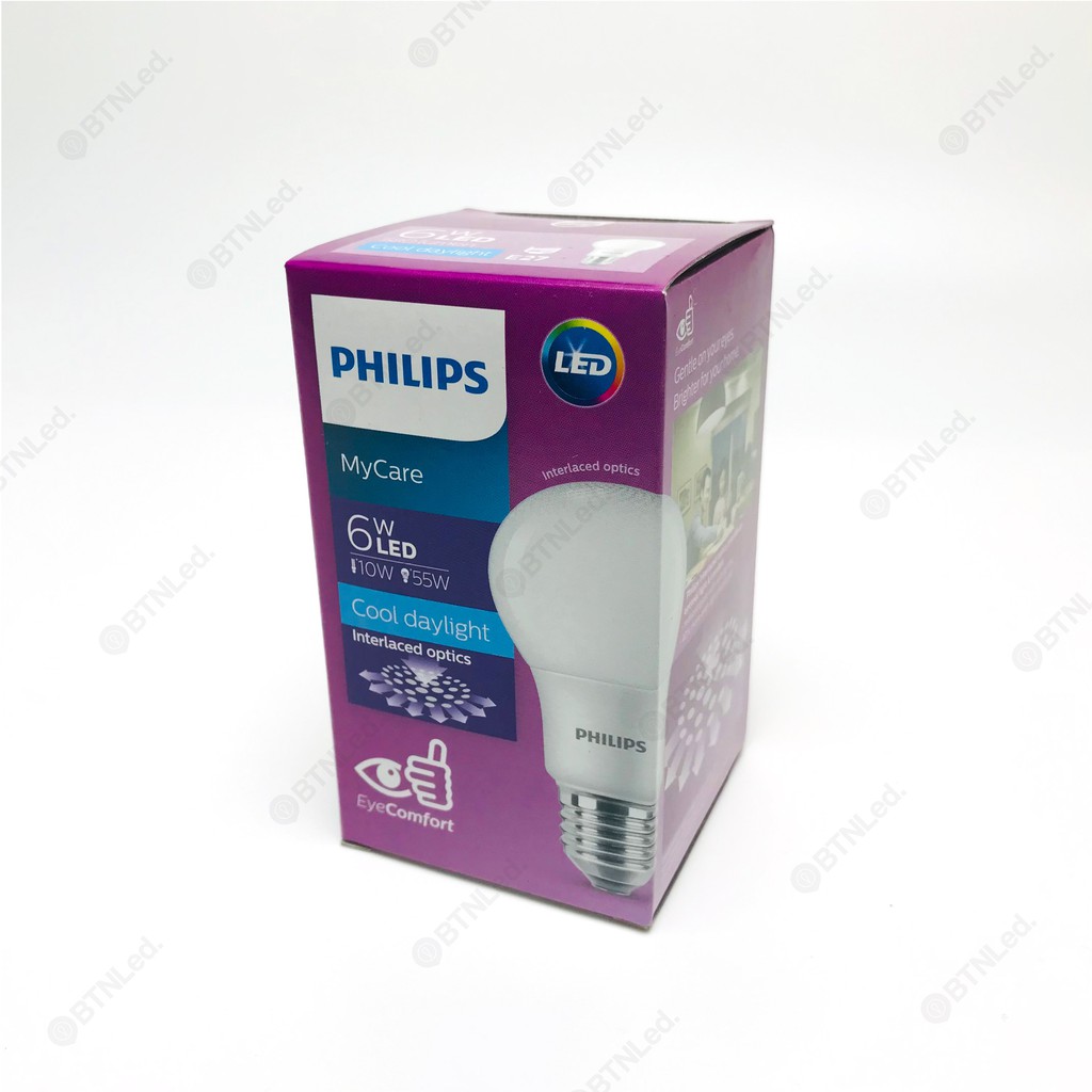 Bóng đèn PHILIPS LED Bulb MyCare E27 A60 - [HÀNG CHÍNH HÃNG] - Êm dịu cho mắt