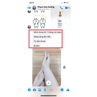 Kem body dưỡng trắng da HERA