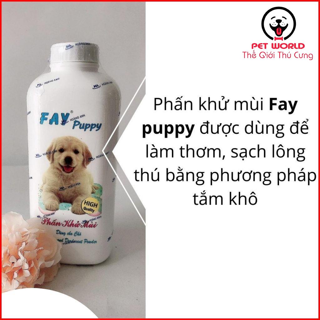 Phấn Fay Puppy khử mùi, tắm khô cho chó (120g)