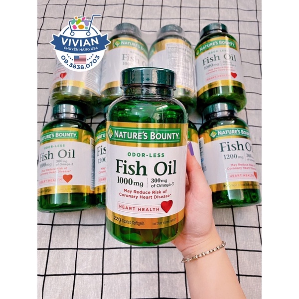 Dầu cá Nature's Bounty 200 viên