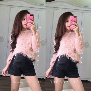 Áo lông tua rua bánh bèo