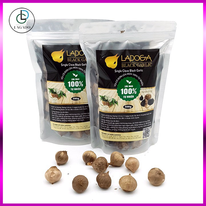 [500g] Tỏi đen lên men tự nhiên LADOGA - Tỏi đen cô đơn lên men theo công nghệ nhật bản | BigBuy360 - bigbuy360.vn
