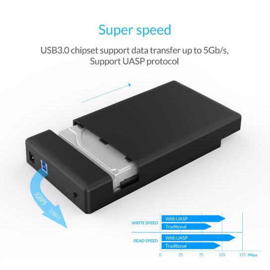 Box ổ cứng Orico 3588US3 3,5 inch SATA III USB 3.0 - Phân Phối Chính Hãng