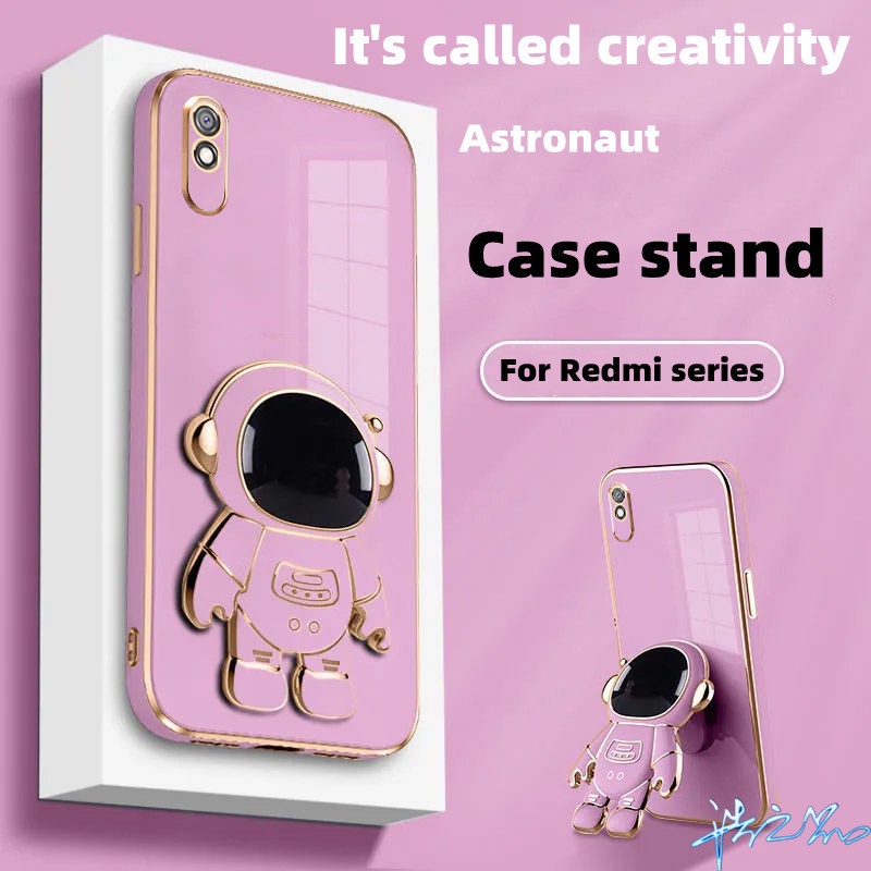 Ốp Điện Thoại Hình Phi Hành Gia Có Giá Đỡ Cho Redmi 9A 9i 10C 10 9T 9 8A 8 7