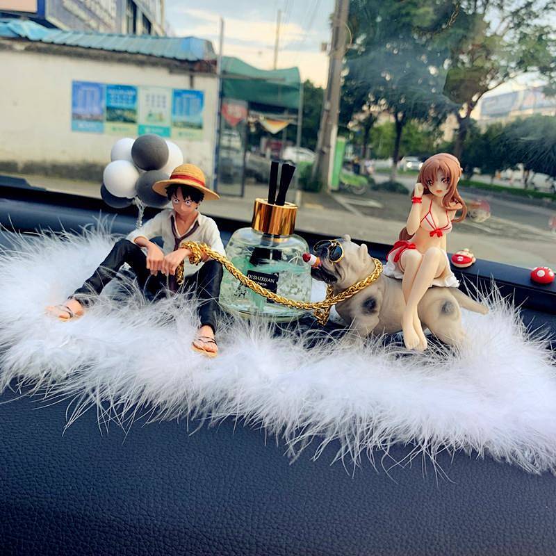 Mô hình nhân vật hoạt hình anime Yukino Luffy dùng làm phụ kiện trang trí cho xe hơi