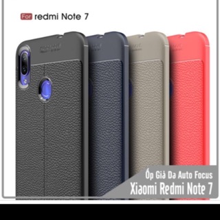 Ốp lunge giả da ,chống sốc hãng Auto focus cho xiaomi redmi note7