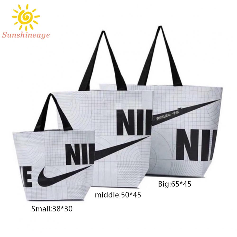 SUNAGE- ~Nike Print Large Shopper Bag One Shoulder Tote Backpack large capacity【SUNAGE-HOT Fashion】