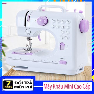 Máy May Mini Gia Đình UFR 705 | Máy Khâu Mini Gia Đình 12 Đường May, Có Vắt Sổ, May Được Vải Thun Có Chân Vịt - wonter