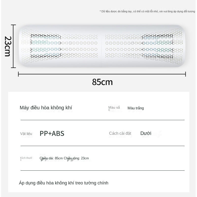 Kính chắn gió điều hòa không khí chống thổi thẳng cửa vách ngăn Máy hút mùi mặt trăng làm lệch hướng treo tườn