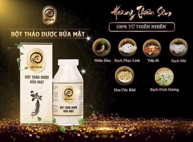 Bột Thảo Dược Rửa Mặt Đông Y Hoàng Thiên Sâm