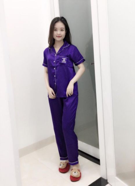 [XẢ KHO 3 NGÀY] Đồ bộ PHI LỤA CAO CẤP pijama Tay Ngắn Quần Dài,[ THANH DAT] FREESIZE dưới 60kg [CAM KẾT HÀNG CHUẨN HÌNH]