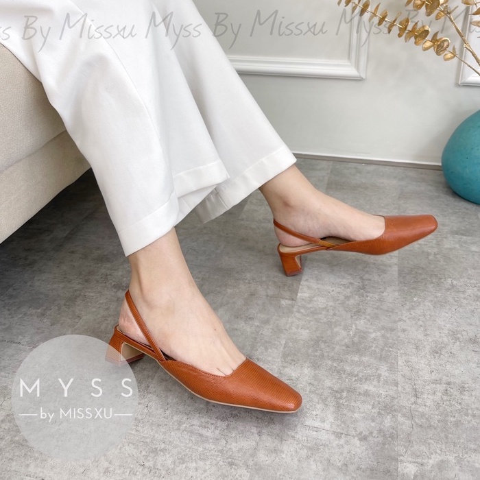 Giày nữ mũi vuông quai sau 3 cm thời trang MYSS - CG219