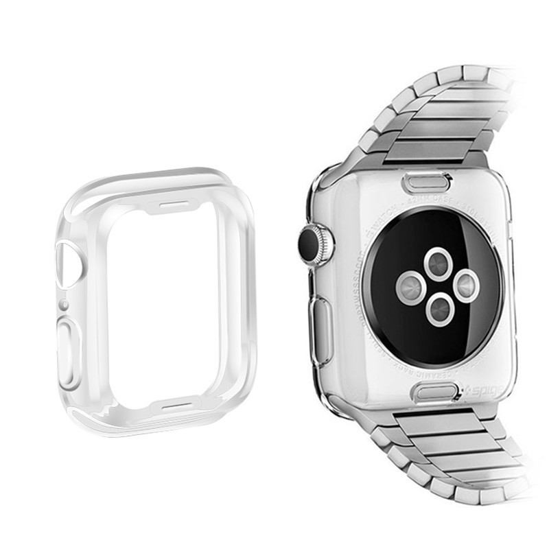 1/2 Vỏ TPU bảo vệ đồng hồ thông minh Apple Watch Series 4 5 40mm 44mm chất lượng