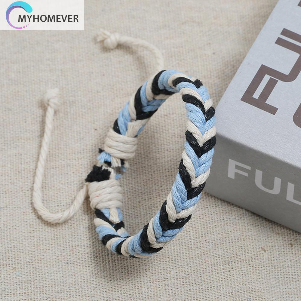 Vòng tay dây bện nhiều màu sắc phong cách dân tộc