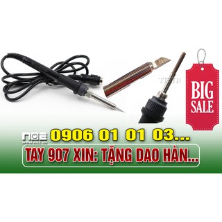 Tay hàn quick 907- HÀNG Theo MÁY sử dụng cho máy quick 936a, 969..706. TẶNG LƯỠI HÀN DAO