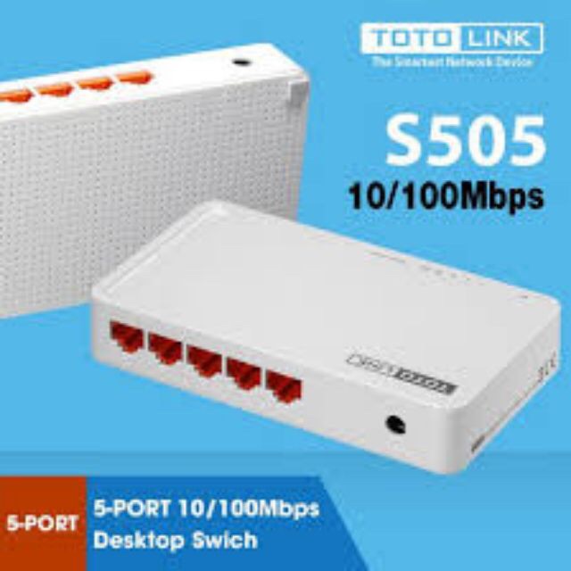 Chia mạng 5 cổng Totolink S505