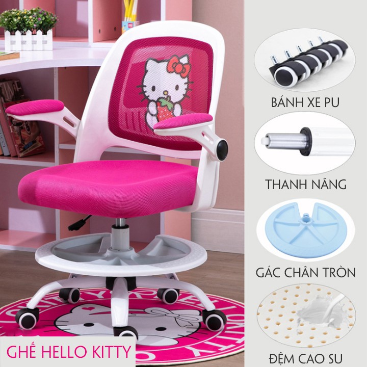 Ghế chống gù học sinh thông minh - TẶNG THẢM  |Quốc kỳ Anh,Doremon, Superman, Hello Kitty| Ghế ngồi học trẻ em - HTDVN