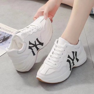 Giày sneaker nữ mới nhất ,chất đẹp NewY [FREE SHIP] (kem, trắng)