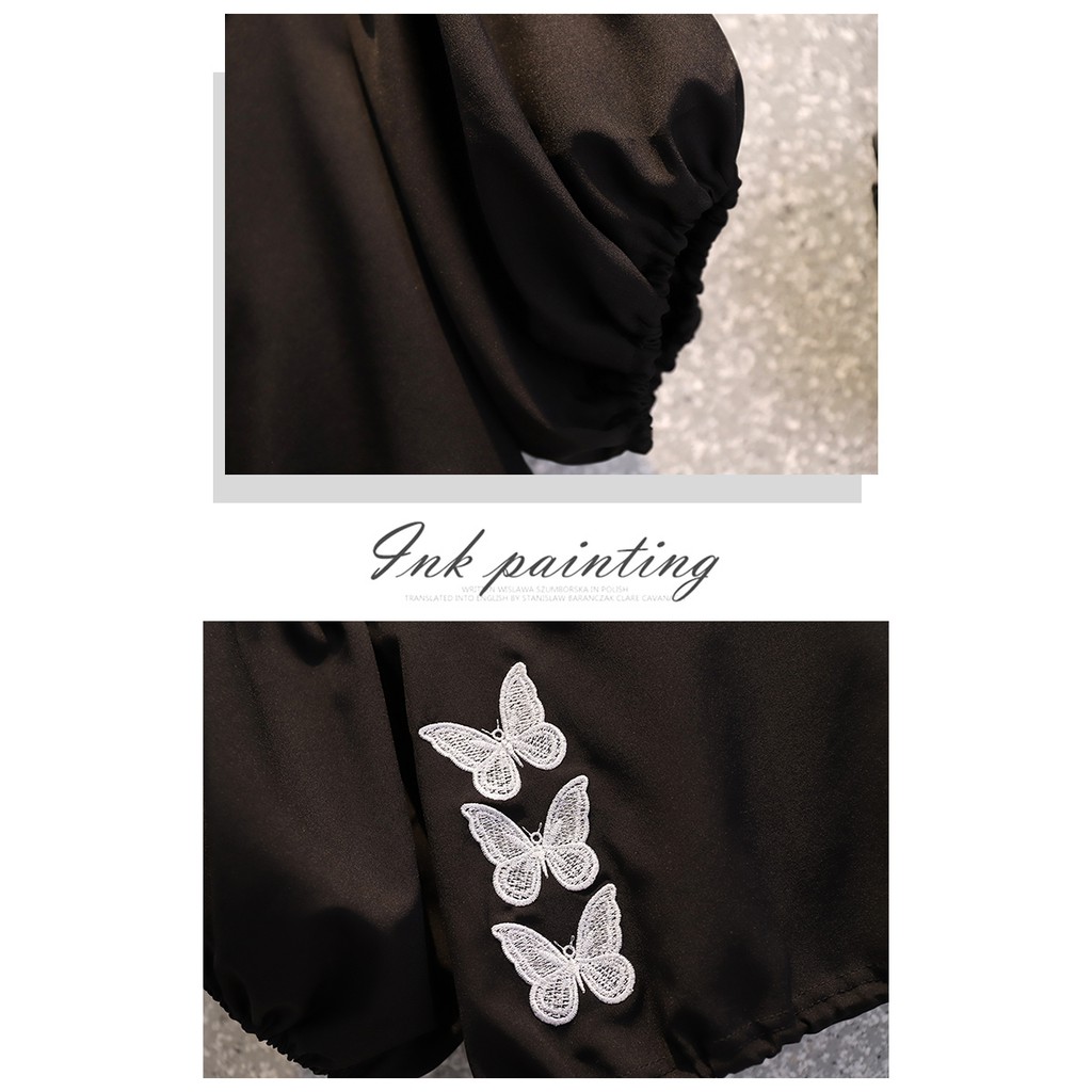 🌸Hàng Order🌸 Sét Bigsize Áo Thêu Bướm Bo Chun Tay Bồng Kết Hợp Chân Váy Chữ A Trẻ Trung Tiểu Thư🌸Hàng Quảng Châu | BigBuy360 - bigbuy360.vn