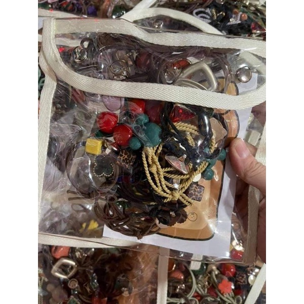 Dây buộc tóc đính đá sang chảnh nhiều hình siêu đẹp,Dây buộc tóc phong cách Hàn Quốc  ( hàng có túi)