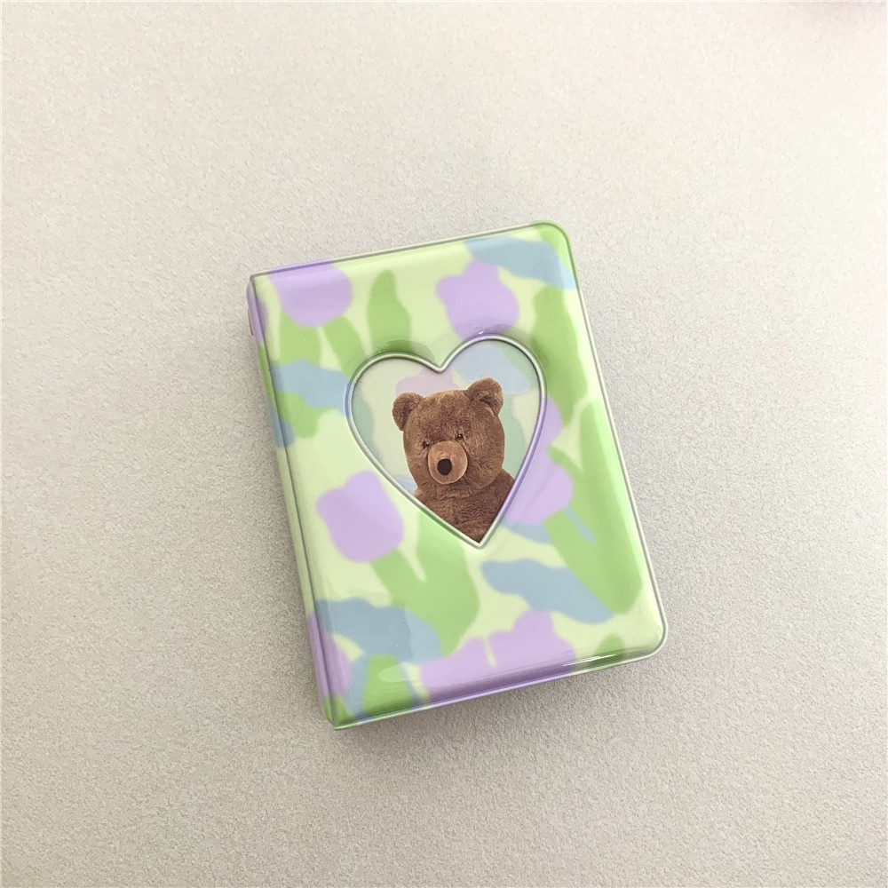 Album Ảnh 40 Ngăn Hình Gấu Hồng Kích Thước 3 Inch
