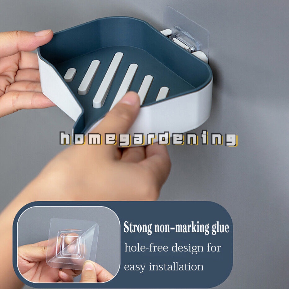 Giá Đỡ Xà Phòng Hai Tầng Gắn Tường Không Cần Khoan