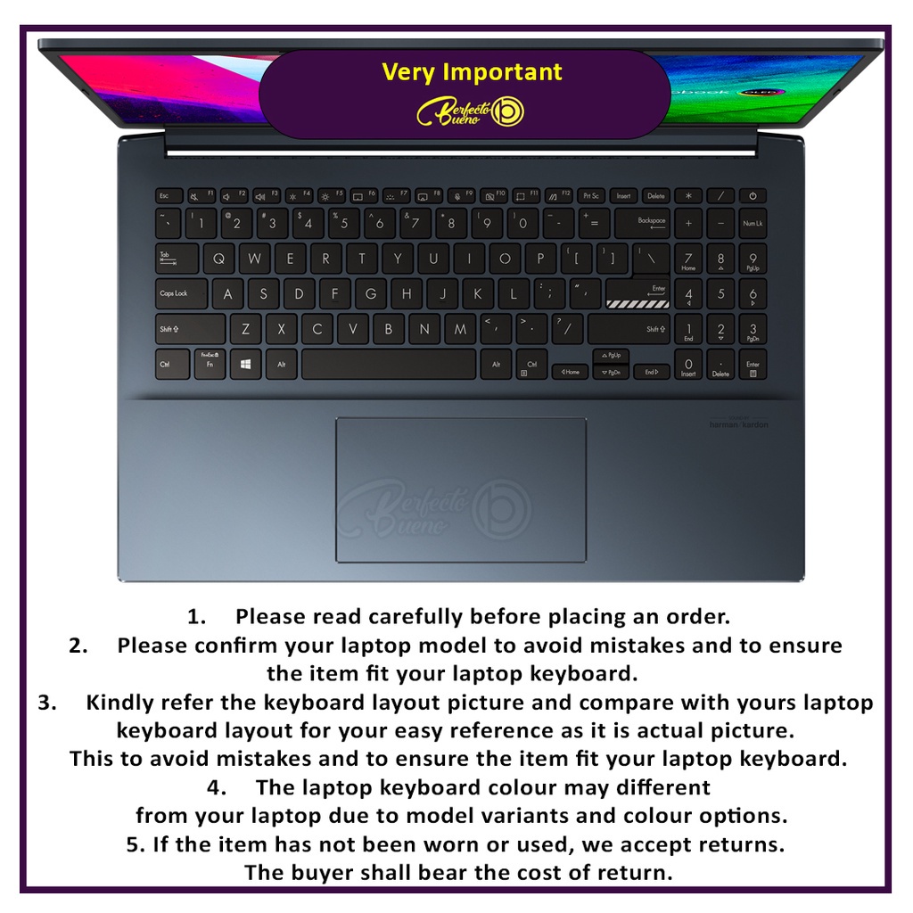 Miếng Dán Bảo Vệ Bàn Phím Bằng Silicon Cho ASUS Vivobook Pro 15 OLED M3500Q K3500P