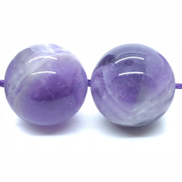 Chuỗi Hạt Đá Thạch Anh Tím Tự Nhiên 4-12mm Dùng Làm Đồ Trang Sức Thủ Công