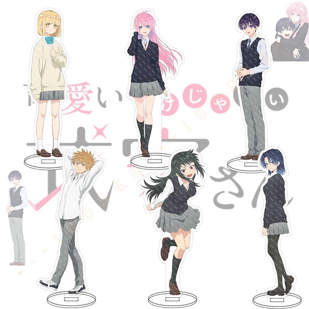 LILYES Collection Anime Figure Stand Double Sided Acrylic Plate Shikimori is Not Just a Cutie Desk Decor Transparent Acrylic Stand Model Toys Cartoon Manga Characters Acrylic Display Stand