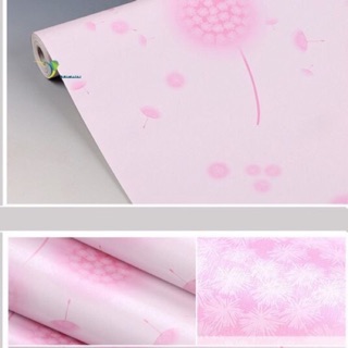 Decal cuộn bồ công anh hồng