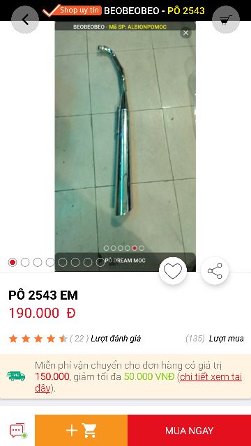 Pô xe máy dream 2543