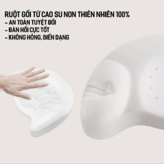 Gối Sơ Sinh Cao Su Non Cho Bé