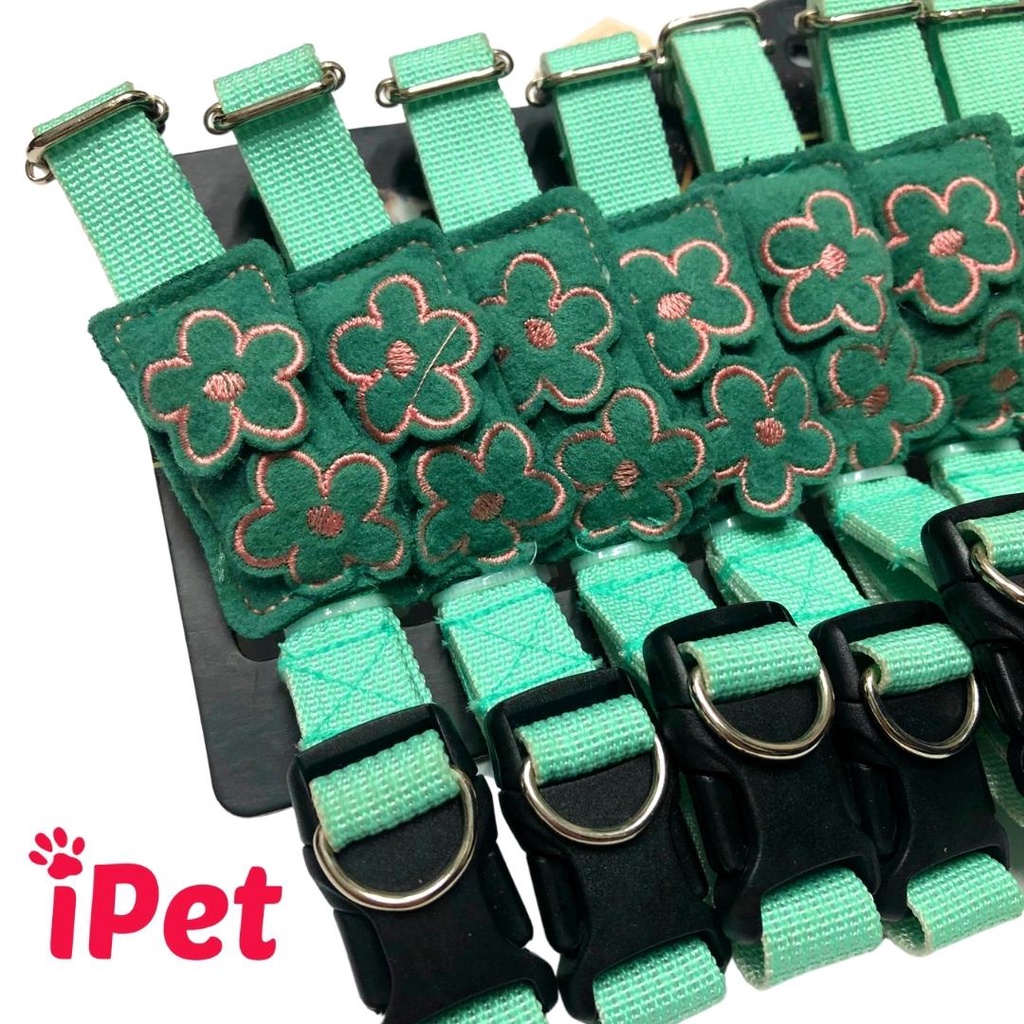 Vòng Cổ Cho Thú Cưng Chó Mèo Hình Trái Tim, Bông Hoa Dễ Thương - iPet Shop