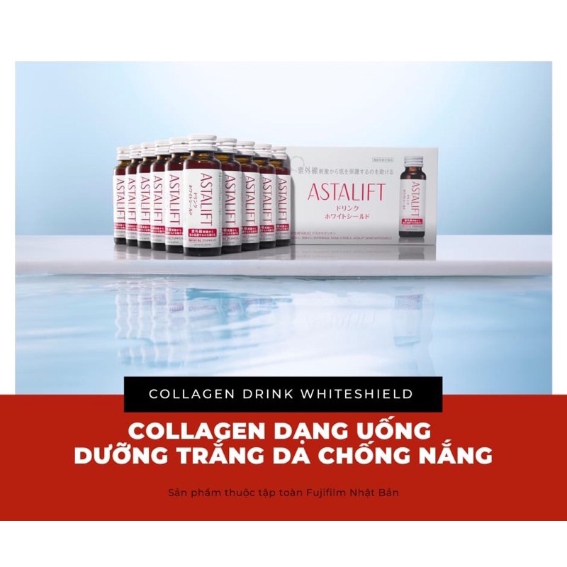 NƯỚC UỐNG COLLAGEN LÀM SÁNG DA NHẬT BẢN-ASTALIFT DRINK WHITE 50ml x 10 chai