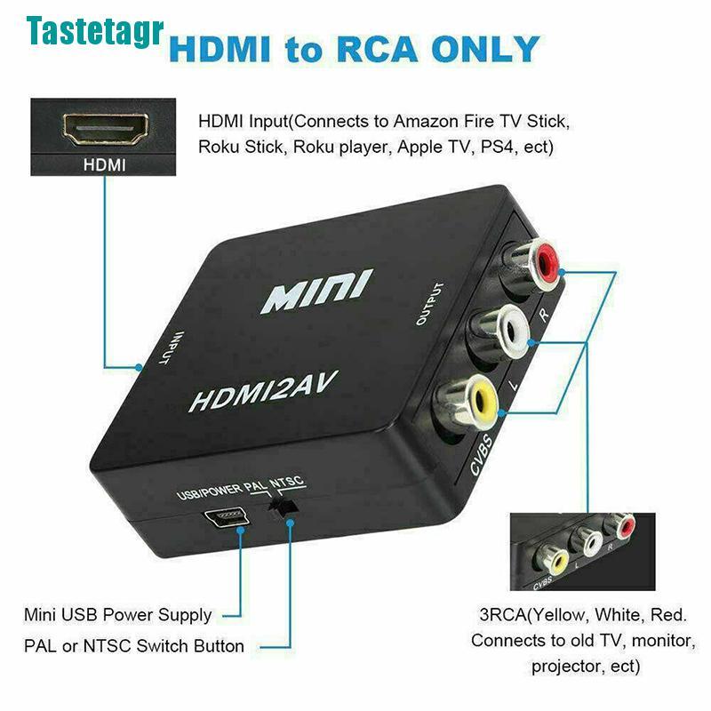 Cáp Chuyển Đổi Từ Hdmi Sang Rca Av Cvbs 3rca 1080p | BigBuy360 - bigbuy360.vn