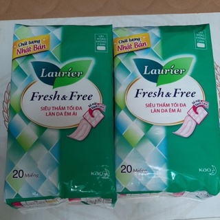 Băng vệ sinh fresh & free có cánh 20 miếng gói to