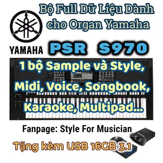 Bộ ghép 5 trong 1 Sample Yamaha Keyboard Psr S970 + tặng kèm USB 16GB full dữ liệu đi show