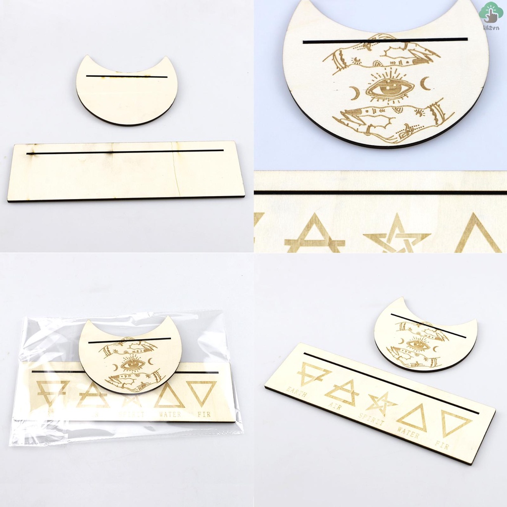 Set 2 Khay Gỗ Đựng Bài Tarot Tạo Hình Độc Đáo