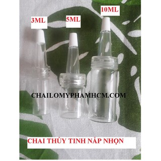 CHAI THỦY TINH NẮP NHỌN