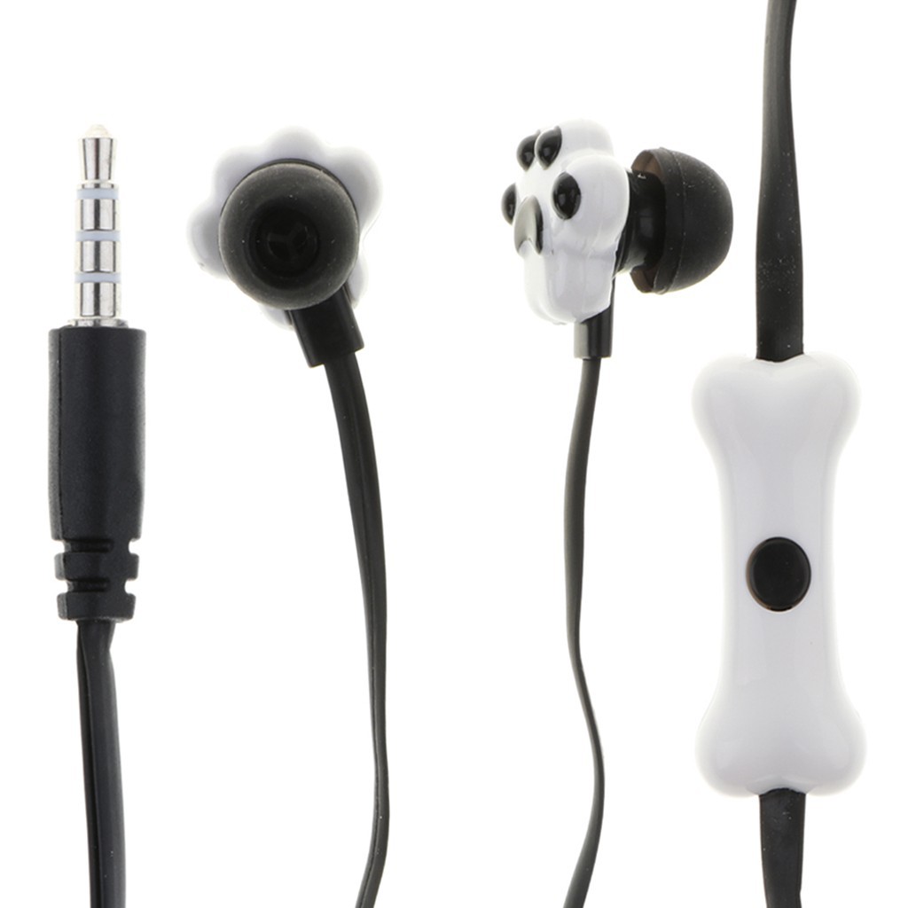Tai nghe có dây 3.5 mm hình chân mèo đáng yêu kèm hộp đựng tiện dụng | BigBuy360 - bigbuy360.vn
