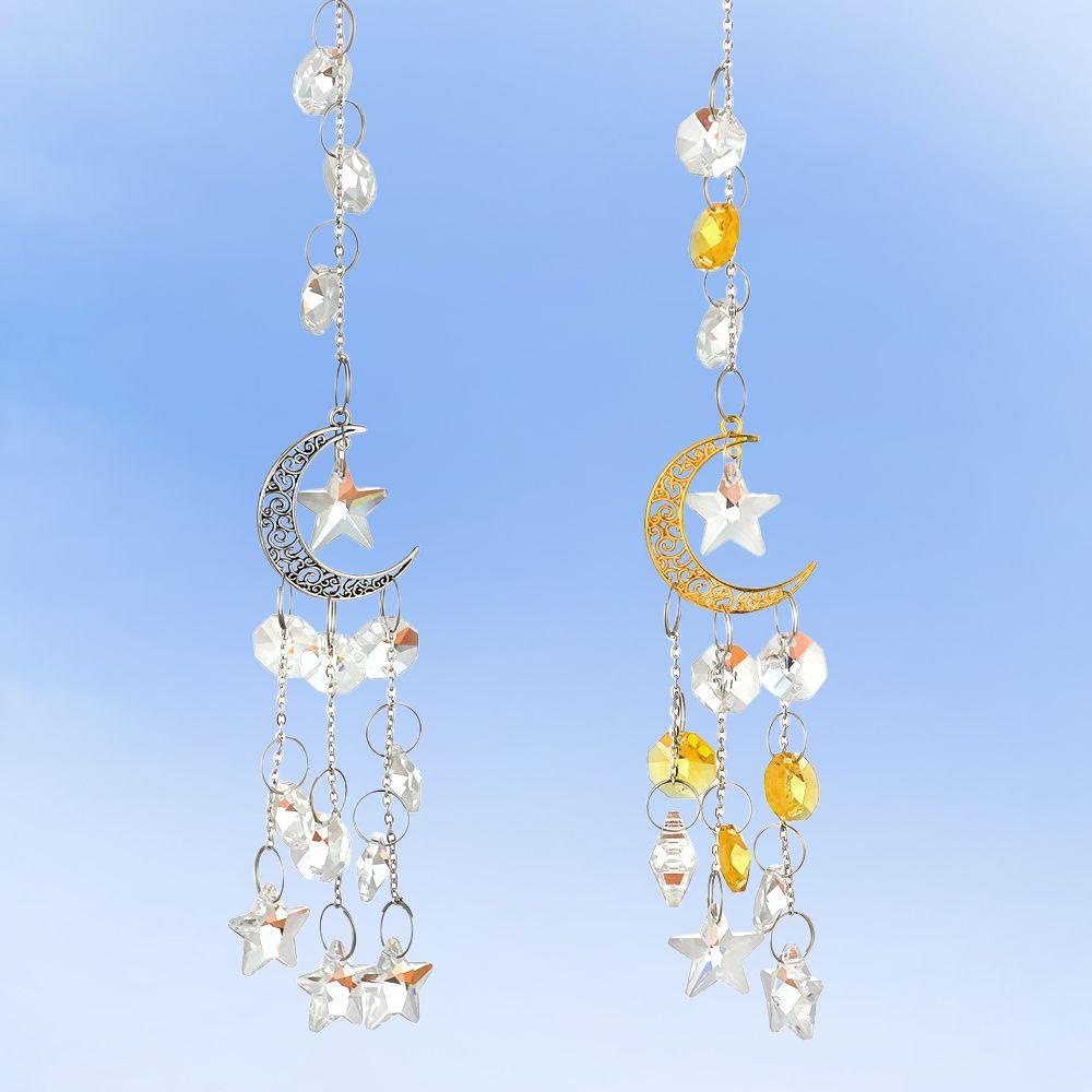 CONOPERY Dreamcatcher Treo Trang Trí Nhà Cửa Họa Tiết Cầu Vồng/ Mặt Trăng/ Mặt Trời Độc Đáo|Chuông Gió