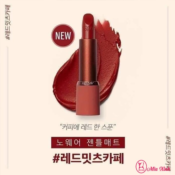 SON THỎI [ESPOIR] Lipstick Nowear Gentle Matte #RedMeetsCafé