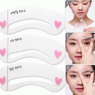 Set 3 khuôn kẻ lông mày phong cách hàn quốc