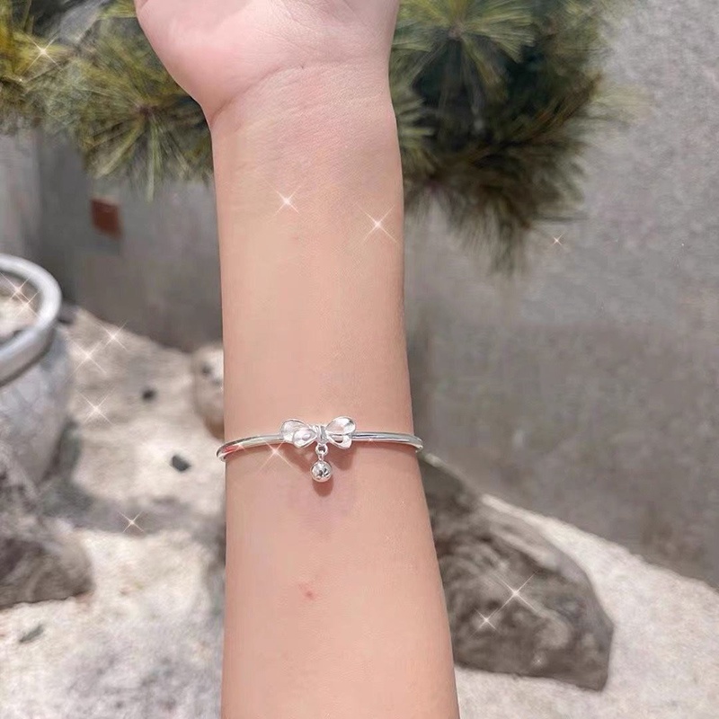 Vòng Tay Đính Nơ Thiết Kế Đơn Giản Thời Trang Hàn Quốc
